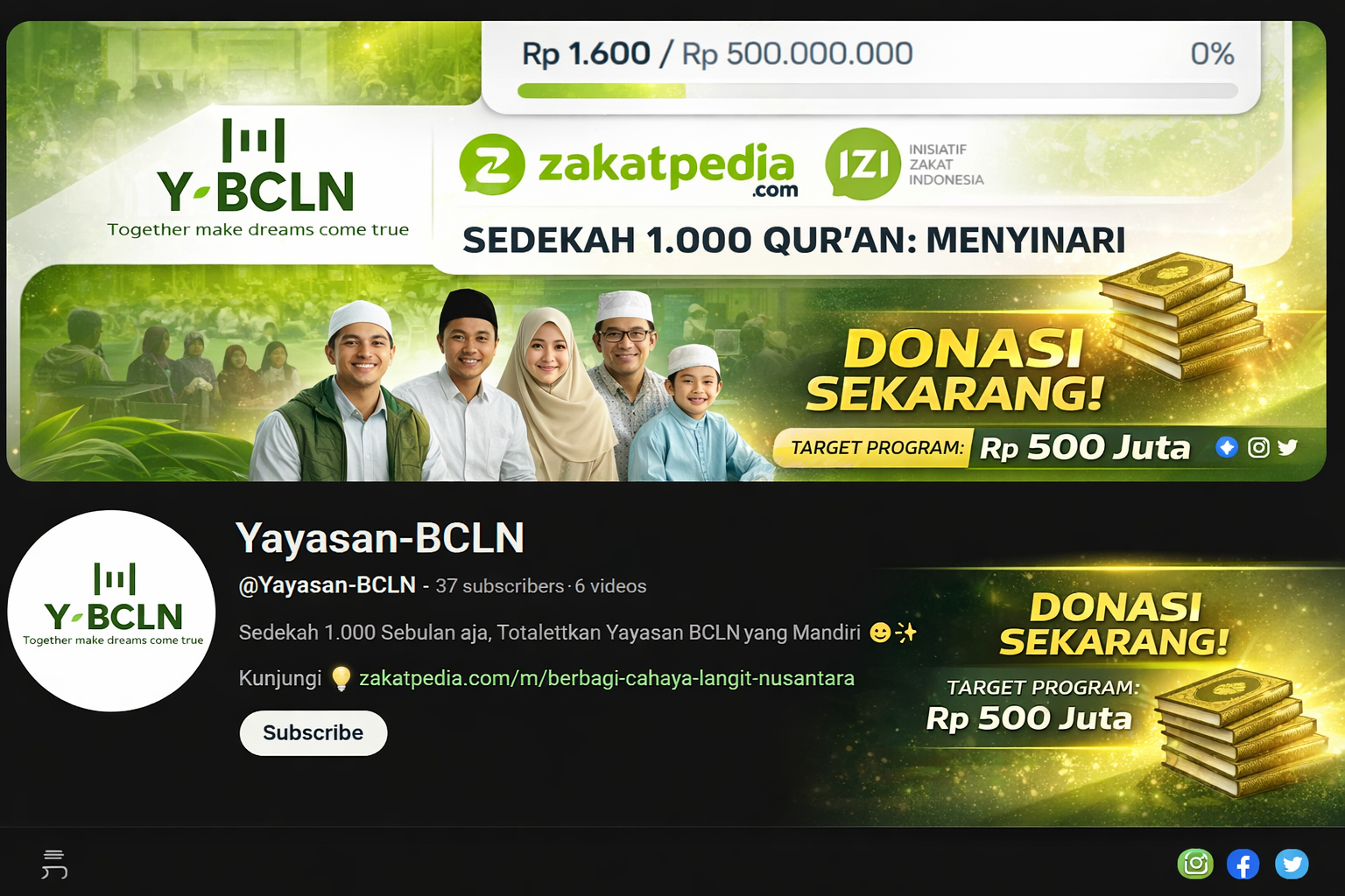 YouTube Yayasan BCLN